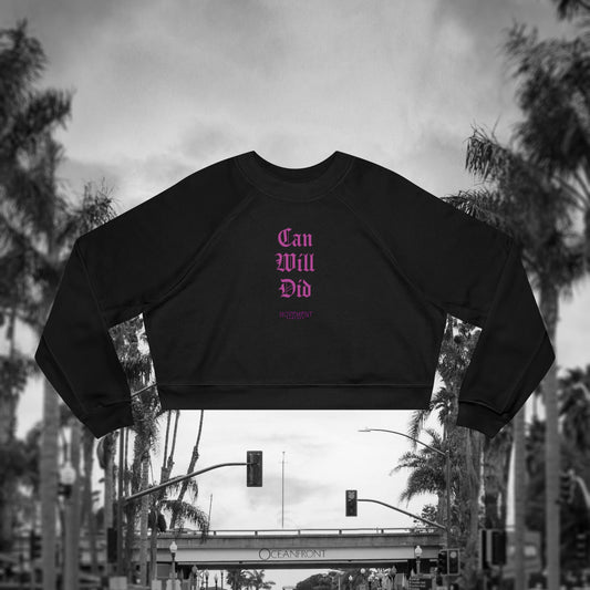 "Can Will Did" Crop Pullover